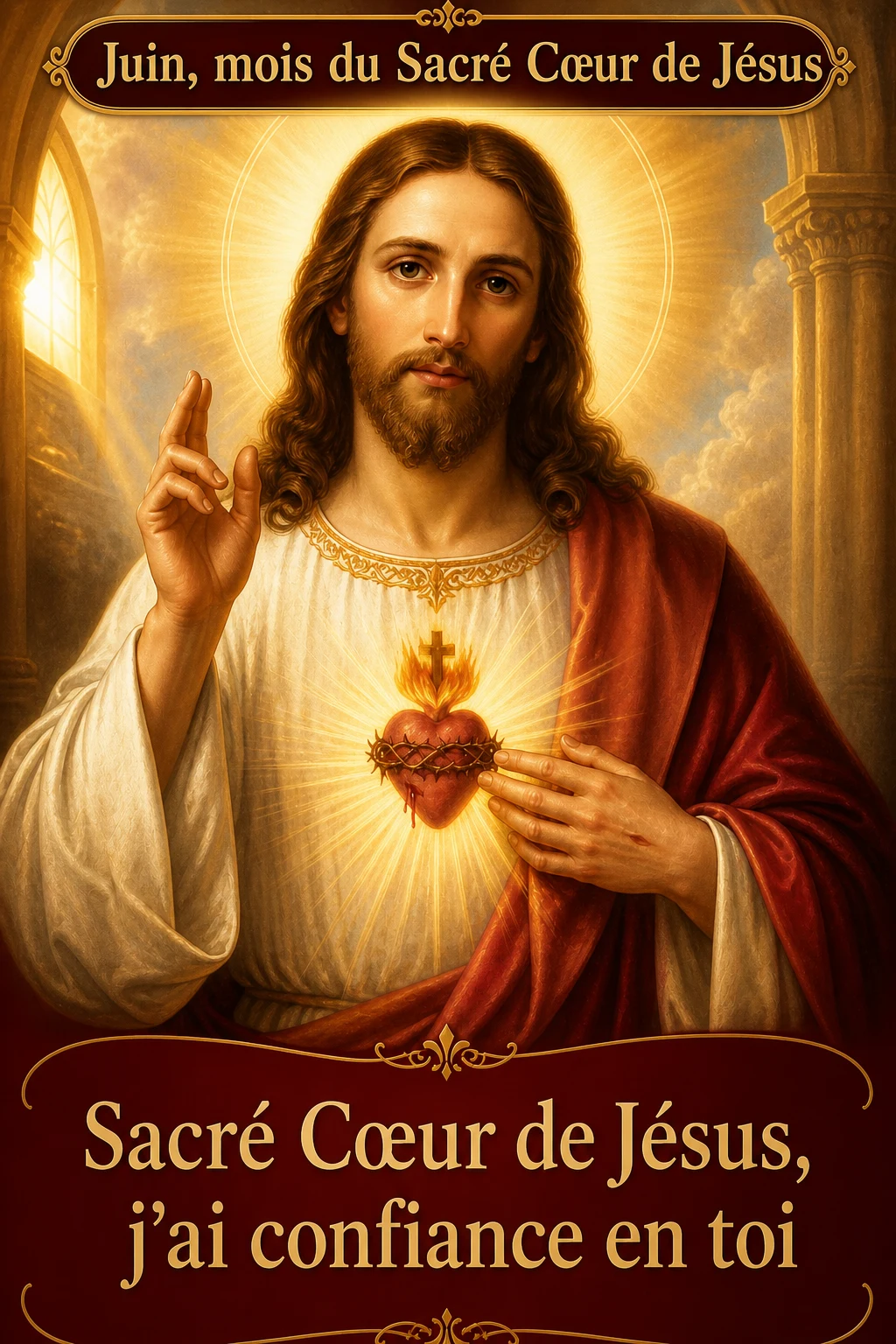 Juin, mois du Sacré Cœur de Jésus - Sacré Cœur de Jésus, j'ai confiance en toi