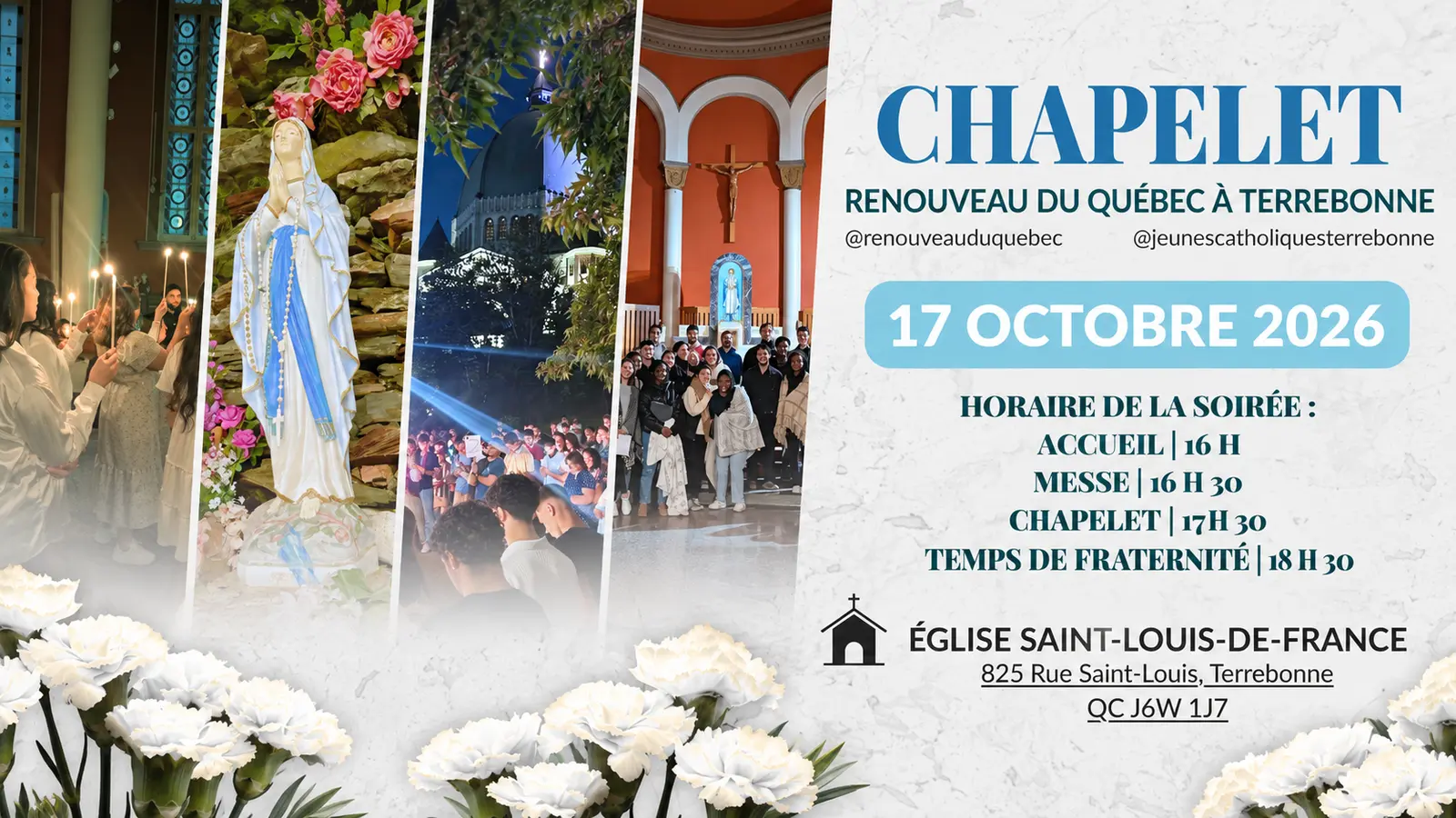 1000 jours de prière pour le renouveau du Québec